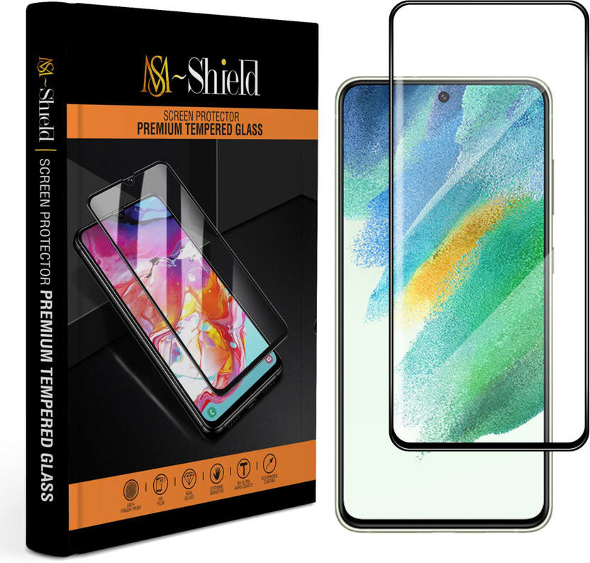 MS-Shield Edge To Edge Tempered Glass for Samsung Galaxy S21 FE 5G(Pack of 1)