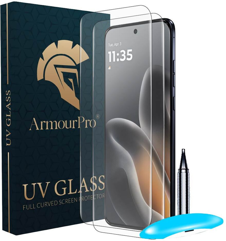 ArmourPro Edge To Edge Tempered Glass for Motorola Edge 70 Fusion, Moto Edge 70 Fusion 5G(Pack of 2)