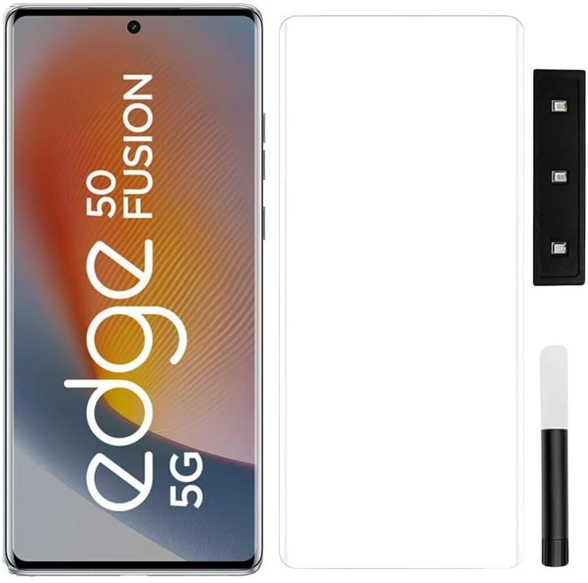 Aeidess Edge To Edge Tempered Glass for MOTOROLA Edge 50 Fusion(Pack of 1)