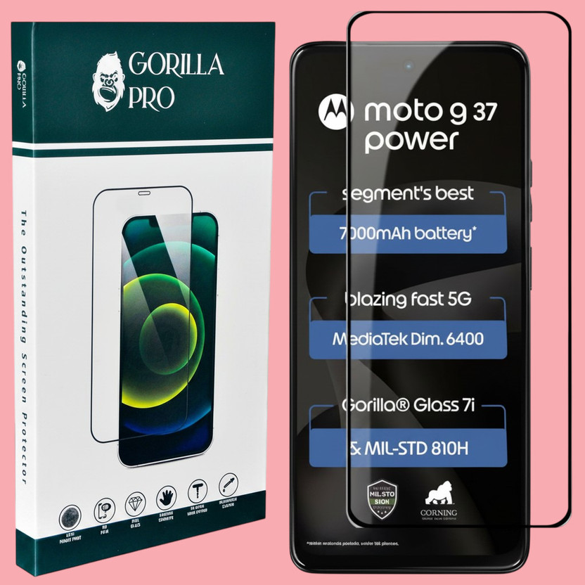 GORILLA PRO Tempered Glass Guard for Moto G37 Power 5G, Motorola G37 Power 5G(Pack of 1)