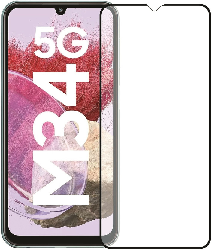 GLOBAL NOMAD Edge To Edge Tempered Glass for SAMSUNG Galaxy M34 5G(Pack of 1)