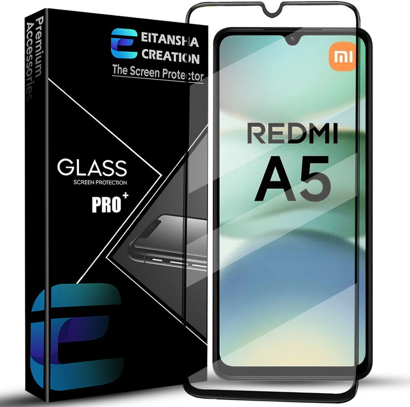 EITANSHA CREATION Edge To Edge Tempered Glass for REDMI A5, Xiaomi Redmi A5 4G(Pack of 1)
