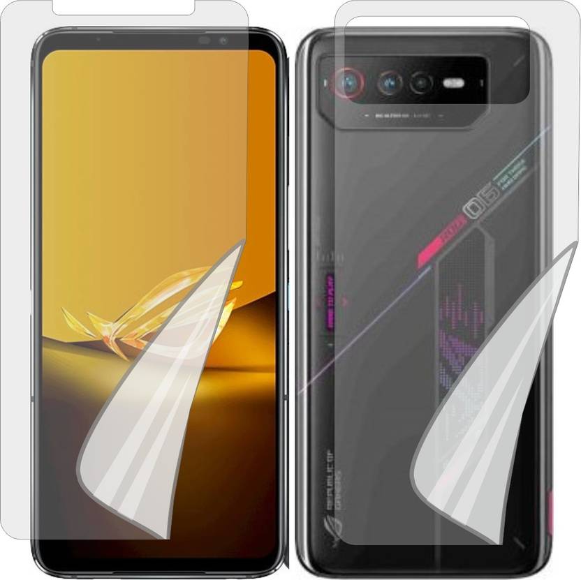 ZINGTEL Front and Back Tempered Glass for ASUS ROG PHONE 6D 5G (Edge To