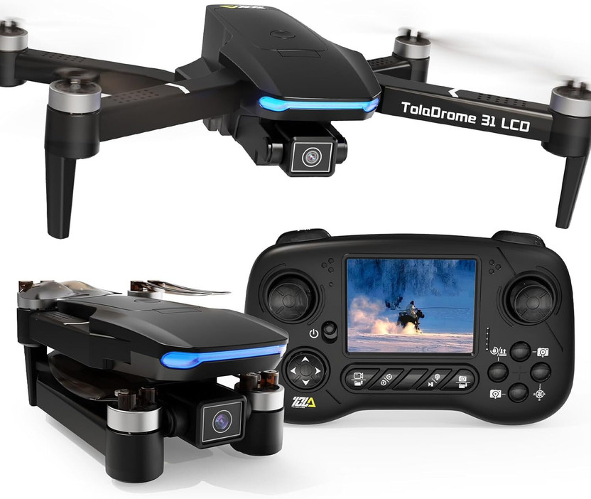 Pranshi Nano Glass for DJI Mini 4 Pro (DJI RC 2), Folding Mini-Drone 4K HDR Video Camera, Under 0.549 lbs 249 g, 34 Mins Flight Time, 20 km Transmission Distance, MOIAT Certified - UAE Version (Renewed)z(Pack of 2)