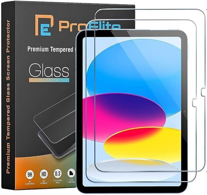 Proelite Screen Guard for Apple iPad (A16) 11th/10th Gen 2025/2022 Premium Tempered Glass Screen Protector(Pack of 2)