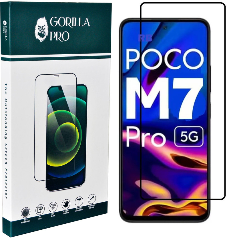GORILLA PRO Tempered Glass Guard for POCO M7 Pro 5G(Pack of 1)