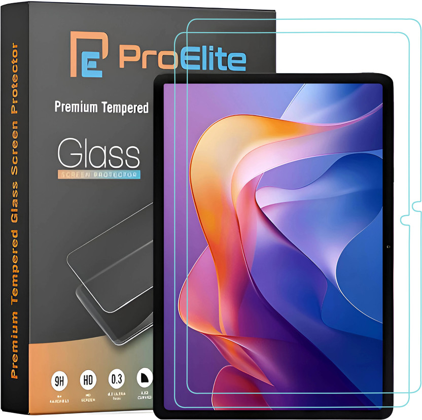 Proelite Tempered Glass Guard for Redmi Pad 2 11 inch Tablet, Premium Tempered Glass Screen Protector(Pack of 2)