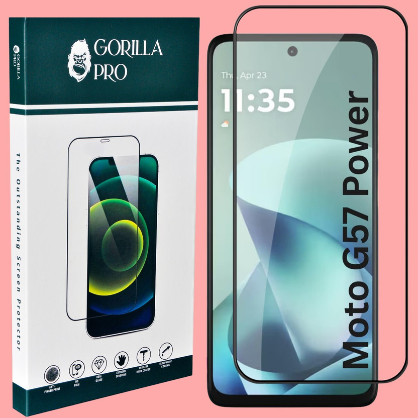 GORILLA PRO Edge To Edge Tempered Glass for MOTOROLA Moto G57 Power 5G(Pack of 1)