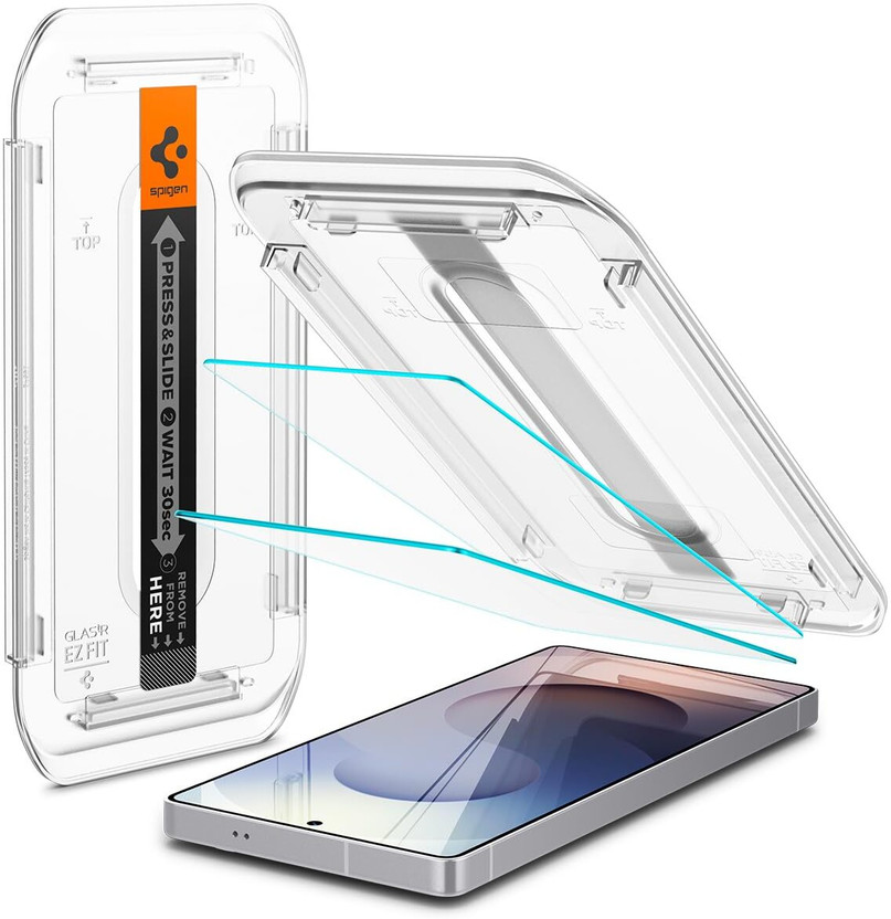 Spigen Screen Guard with Applicator Kit for Samsung Galaxy S25 Ultra (EZ Fit)(Pack of 2)
