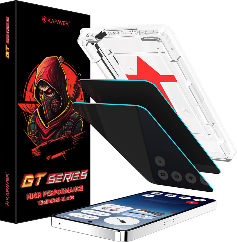Kapaver Tempered Glass Guard for Nothing Phone 3A, Nothing Phone 3A Pro(Pack of 2)
