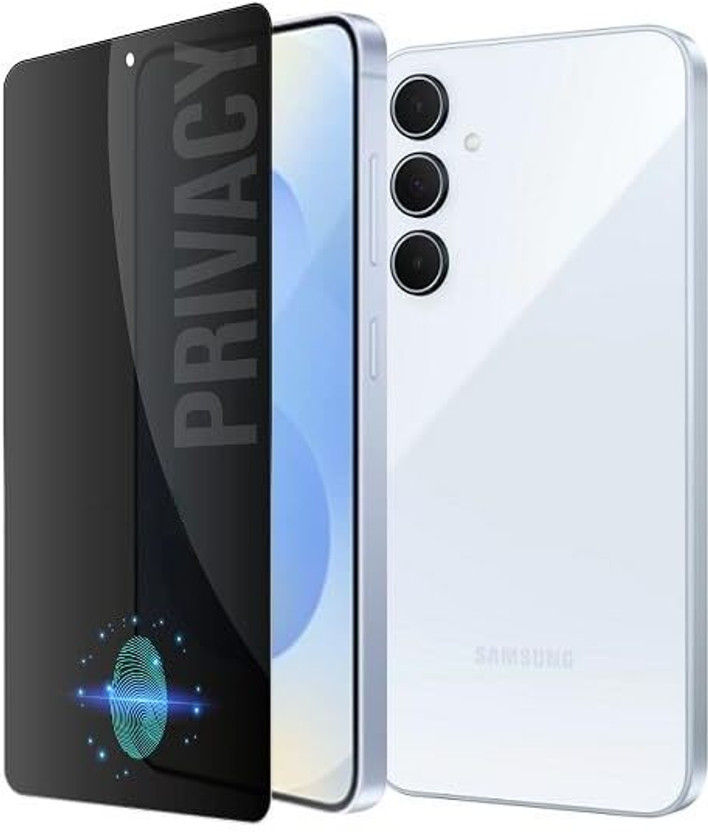 FABEKEE Tempered Glass Guard for Samsung Galaxy A35 5G Privacy Tempered Glass Screen Protector Case Friendly Easy Installation Kit(Pack of 1)