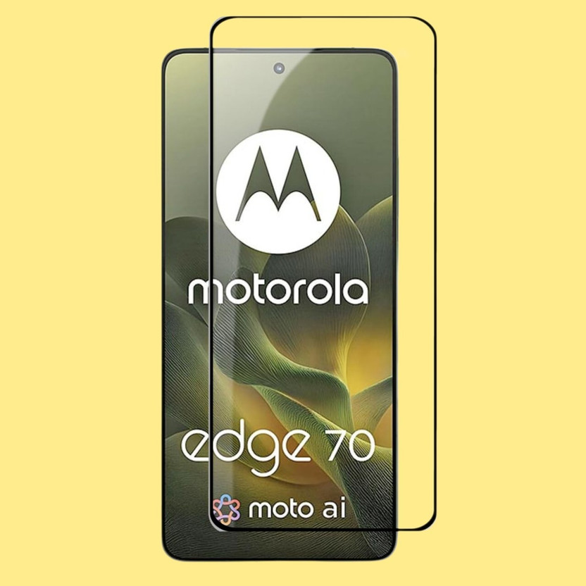 GORILLA FIVE Edge To Edge Tempered Glass for Moto MOTOROLA Edge 70 5G(Pack of 1)