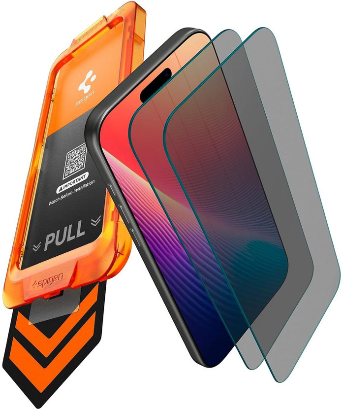 Spigen Tempered Glass Guard for iPhone 17(Pack of 2)
