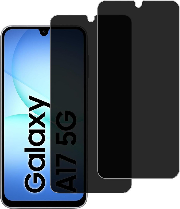 T MAGIC Tempered Glass Guard for Samsung Galaxy A17 5G Privacy Screen Protector Tempered Glass Protection 9H Hardness Glass Film(Pack of 2)