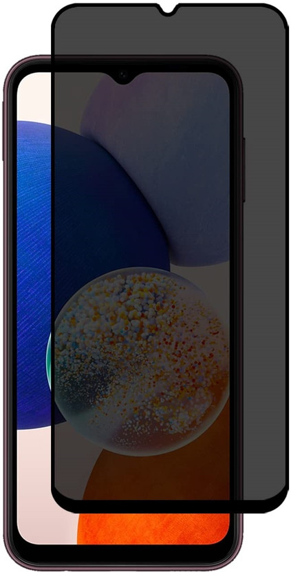 ELEF Tempered Glass Guard for Samsung Galaxy A14 5G Full Coverage Anti-Spy 9H Hardness Screen Protector(Pack of 1)