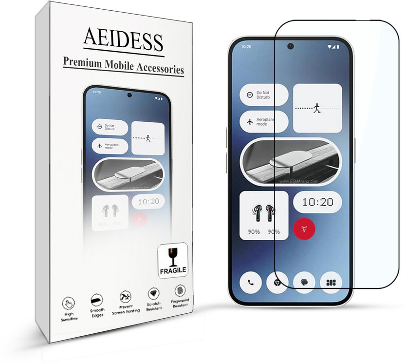 Aeidess Tempered Glass Guard for Nothing Phone (2a) 5G(Pack of 1)