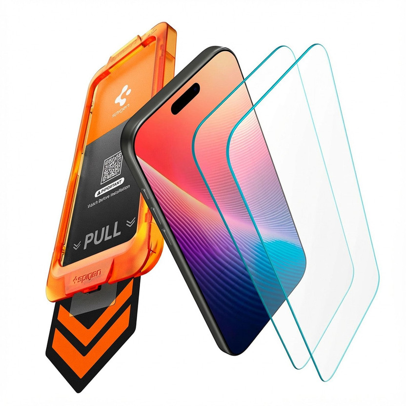 Spigen Tempered Glass Guard for iPhone 17(Pack of 2)