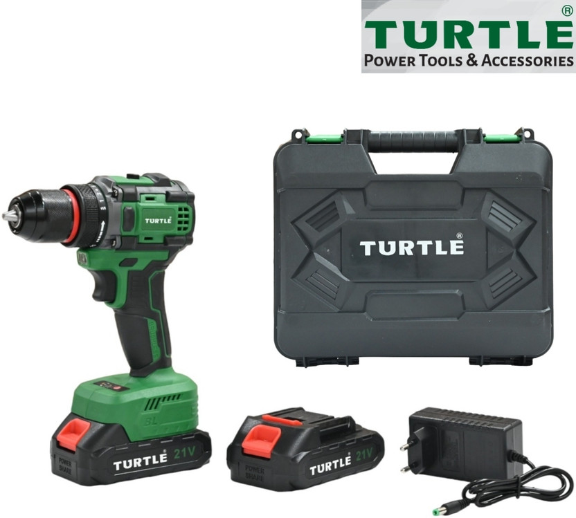 TURTLE MPT ST-763S BRUSHLESS CORDLESS SCREWDRIVER & 21V MAX LI-ION BATTERY,CHARGER Power & Hand Tool Kit(1 Tools)