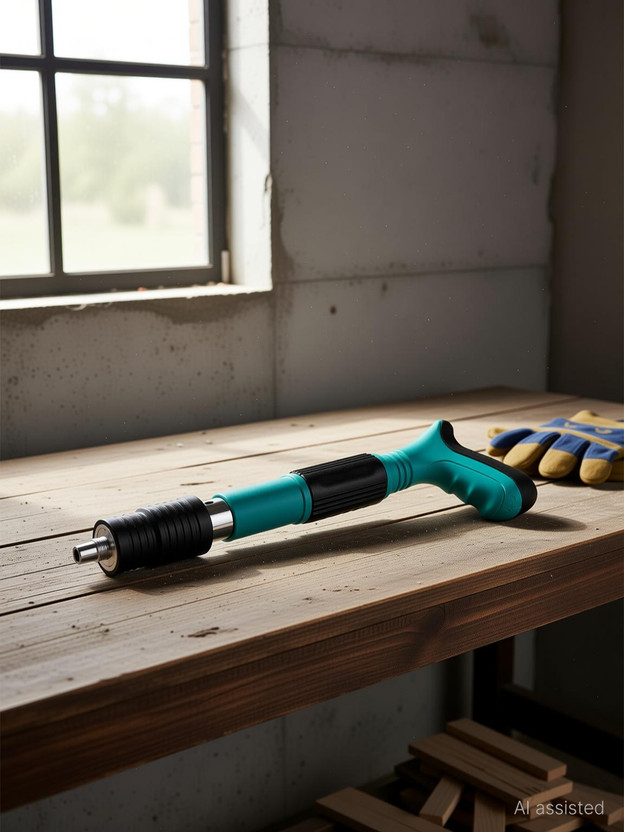 CHITURASTORE Manual steel nail gun-01 Manual Steel Nails Gun, Portable Concrete Nail Gun Drywall Screw Gun(Corded & Cordless)