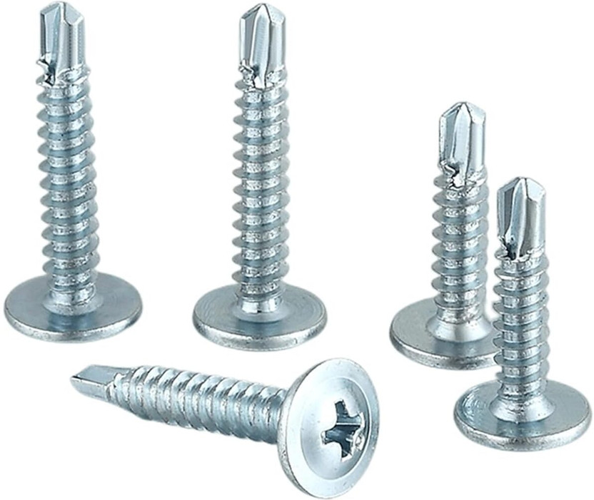 MEDBUDDY Iron Washer Head Self-drilling Screw(8 mm Pack of 100)