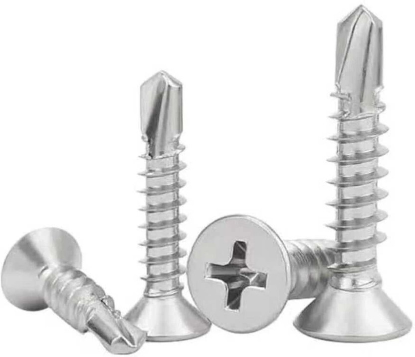 ADISON Steel Button Head Self-drilling Screw(25 mm Pack of 100)