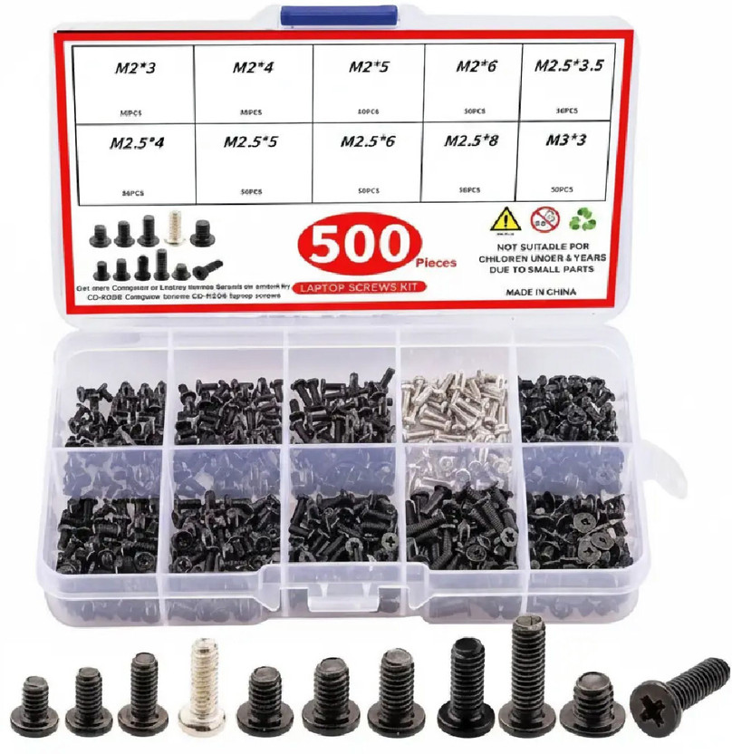 RRCART Carbon Steel Flat Head Machine Screw(6 mm Pack of 500)