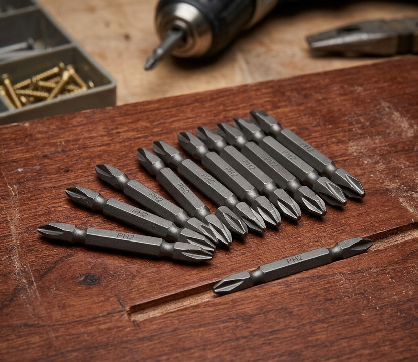 RanPra PH2 Power Magnetic Double Ended Screwdriver Bits | 10Pcs Phillips Star Head Bit| Screwdriver Bit Set(Pack of 10)