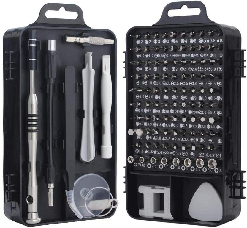 TRINETRAHUB 115-in-1 Precision Magnetic Screwdriver Set with Storage Case Professional.10 Standard Screwdriver Set(Pack of 1)