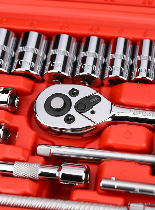Ashmakam 46 in 1 Tool Kit Home Use & Mechanic Tool Set, Wrench Set, All Size Tool Kit Combination Screwdriver Set(Pack of 1)