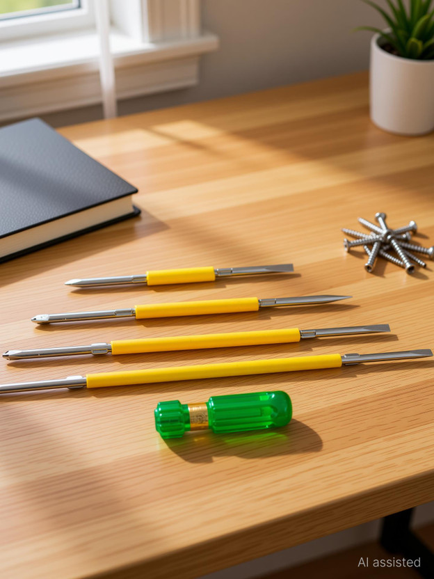 Globus 732 SCREW DRIVER TWO-WAY(6"/150mm)(8"/200mm)(10"/250mm)(12"/300mm)STAR+FLAT HEAD Combination Screwdriver Set(Pack of 4)
