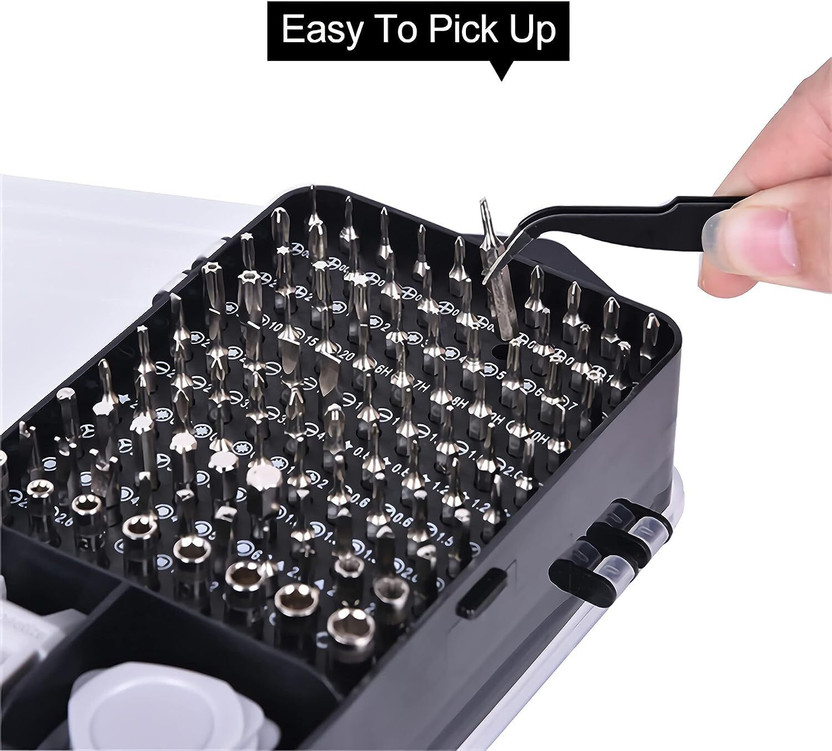 Almighty 115-in-1 Precision Magnetic Screwdriver Set with Storage Case Professional.19 Standard Screwdriver Set(Pack of 1)