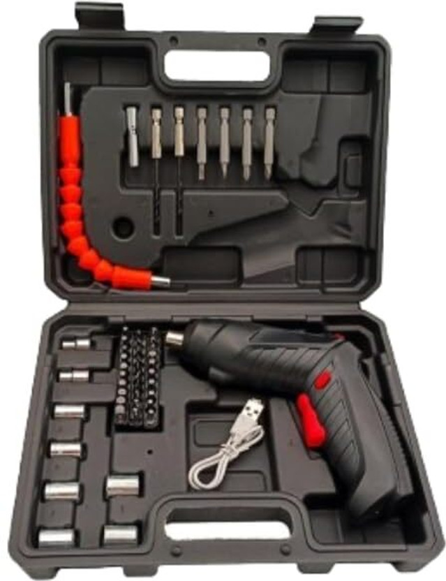 THENATUREVEDA Cordless Electric Screwdriver Set, 3.6V Battery Powered Screwdriver Kit Combination Screwdriver Set(Pack of 1)