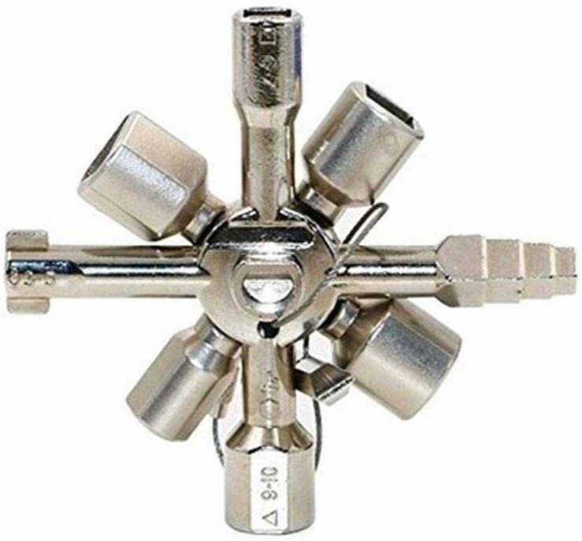 KAVYATOOLS Gas Electric Meter Cabinets Bleed 10 Way Service Utility Key Stubby Screwdriver Set(Pack of 1)