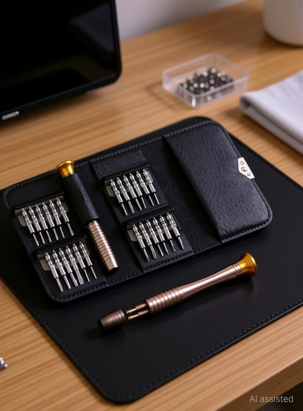 Oaykay 25 in 1 Pocket Repair Tool Kit for Cell Phone Laptop MP3 Camera TV and Other Electronic Devices Standard Screwdriver Set (Pack of 25) heavy duty Precision Screwdriver Set(Pack of 25)