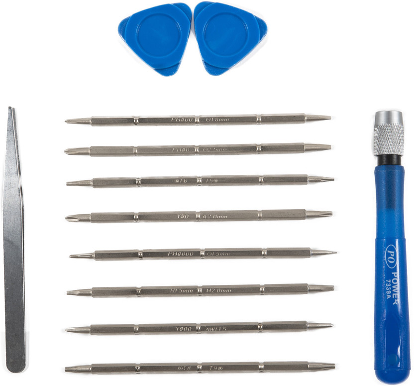 Spartan SMR-01 Screwdriver Tool Kit for Opening and Repairing Mobiles, PDA, Laptop with Openers and Tweezer Precision Screwdriver Set(Pack of 12)