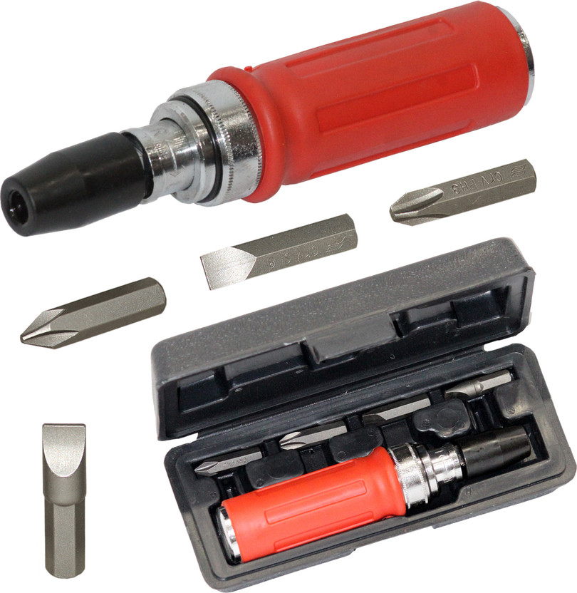 Digital Craft 5Pcs Impact Tool Set – Chrome Vanadium Steel Drivers Multi-Purpose Impact Screwdriver Set(Pack of 1)