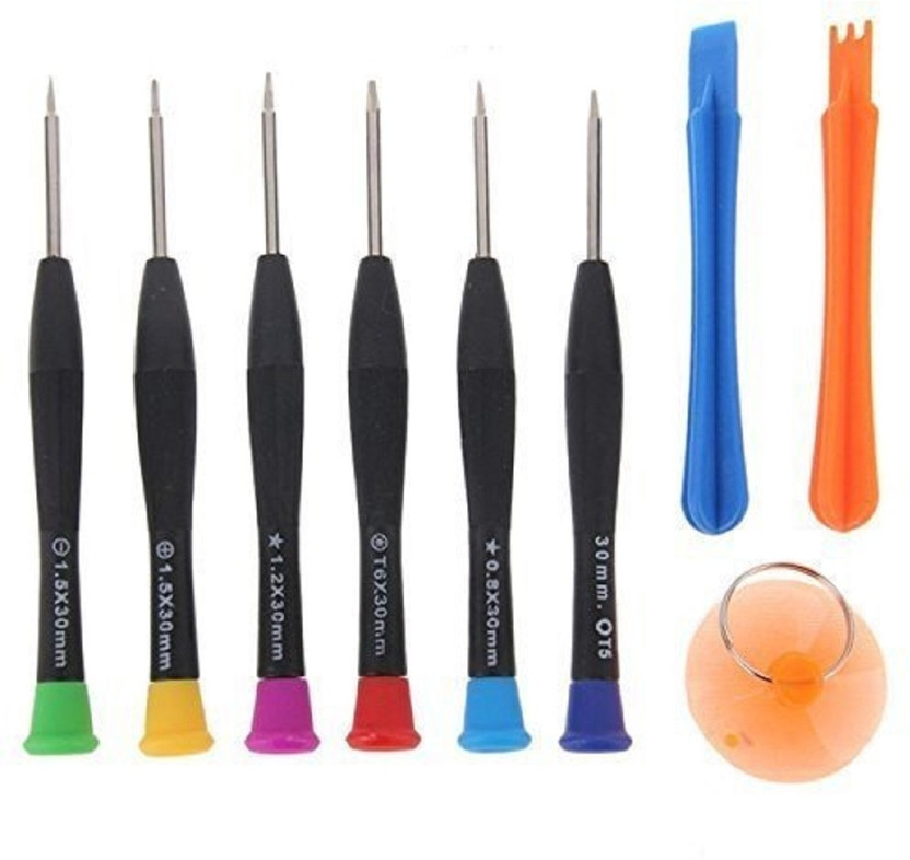 FIXKIT 9 in 1 Professional Mobile Repairing Tools Precision Screwdriver Set(Pack of 10)