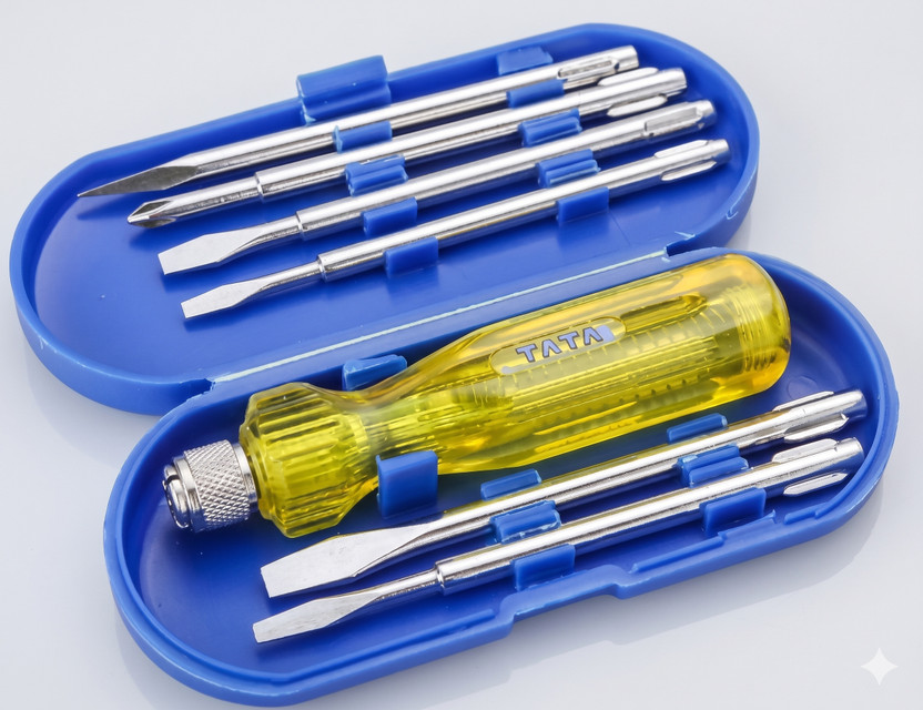 TATA AGRICO SCREWDRIVER SET- 5 IN 1(SDK003) Combination Screwdriver Set(Pack of 5)