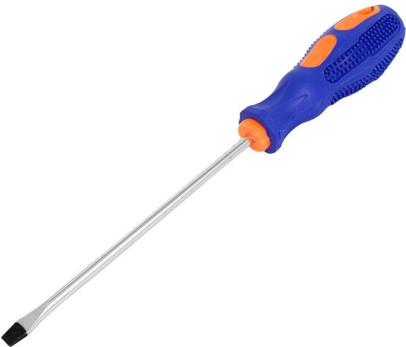 GSK Cut Plastic Handle Flat Screwdriver, Magnetic Screwdriver (300 mm) Impact Screwdriver(Pack of 1)