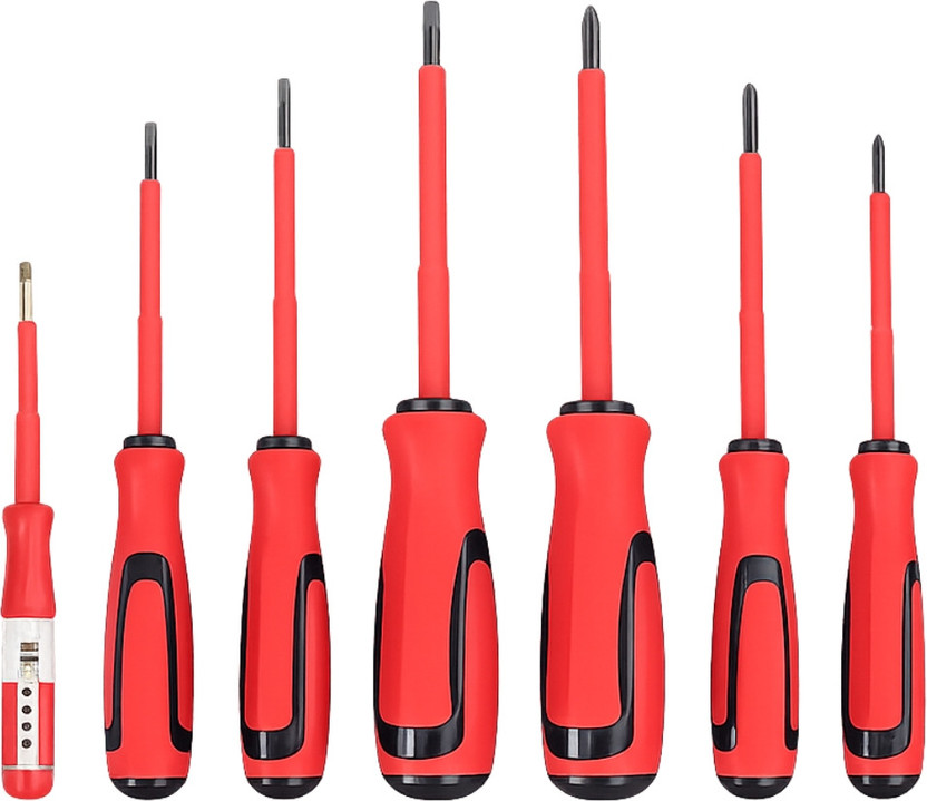 Givni Mart Premium 7 in 1 Screwdriver Set with Line Tester For Home & Electrician Use 37 Combination Screwdriver Set(Pack of 1)