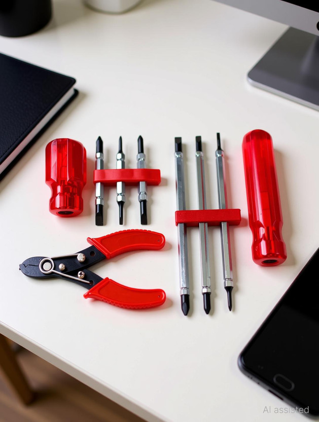 EPITECH MART 6 in 1 Multibit Screwdriver, GV-330 6 in 1 Stubby Screw Driver, Mini Cutter Combination Screwdriver Set(Pack of 6)