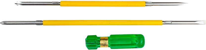 Globus 733 SCREW DRIVER( 10"/250mm) & (12"/300mm)FOR HOME/PROFESSIONAL USE. Combination Screwdriver Set(Pack of 2)