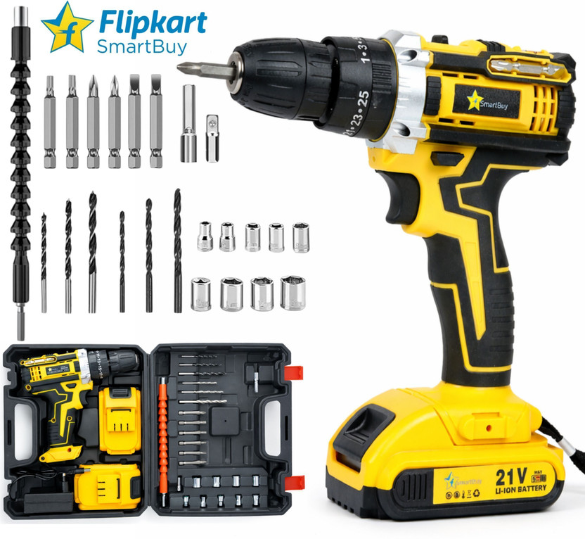 Flipkart SmartBuy Cordless Screwdriver set | Cordless drill | Wrench| speed control tool Impact Screwdriver Set(Pack of 1)