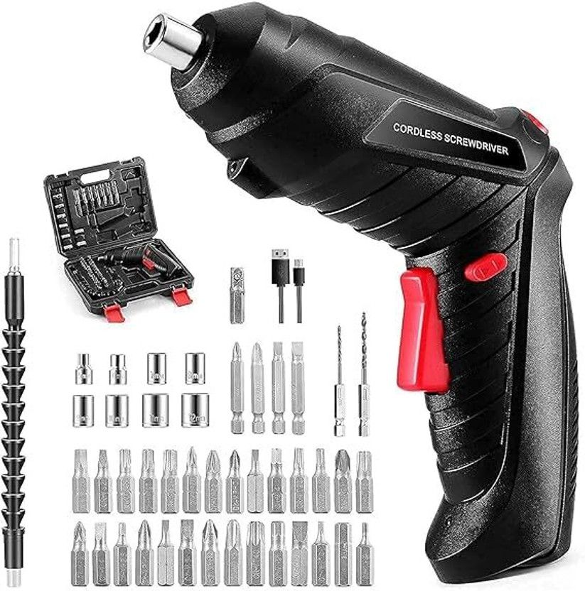 Voltegic Multi-Purpose 47-in-1 Electric Screwdriver Set for Home Use Combination Screwdriver Set(Pack of 1)