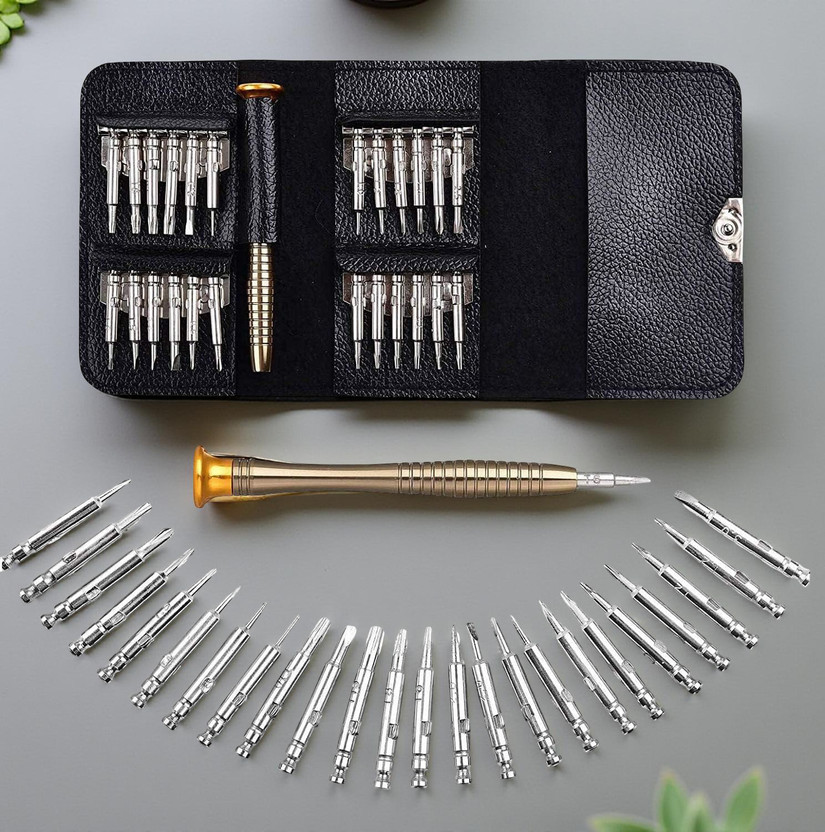 KNIKERS Eyeglasses Repair Mini Screwdriver Set Precision Screwdriver Set(Pack of 25)