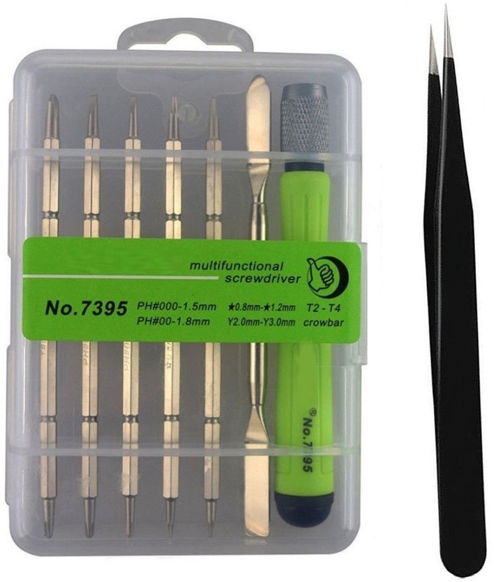 WOWSOME Opening Tools And Repair Set For Mobiles, Laptop And Electronic Devices With Esd Safe Tweezer and Metal Spudger Precision Screwdriver Set(Pack of 1)