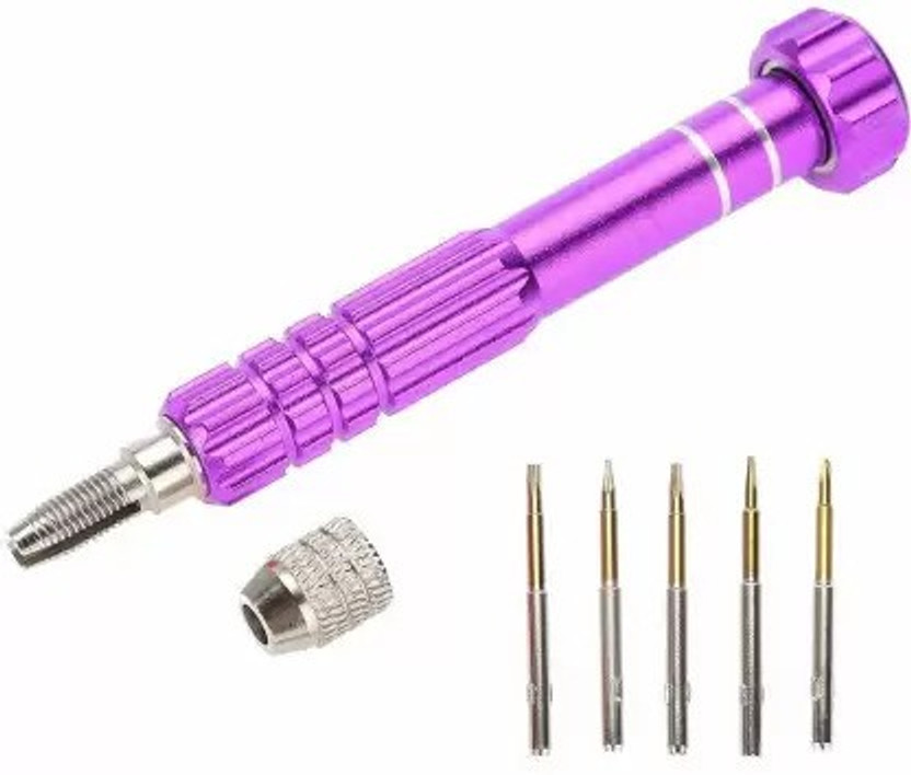 Easyman 5 IN 1 Screwdriver Set For I Phone , Laptop , mobile repairing Tools Precision Screwdriver Set(Pack of 6)
