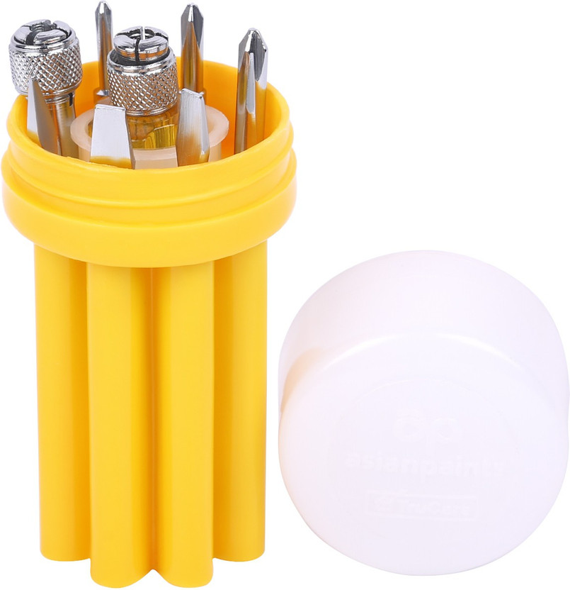 Asian Asian Paints TruCare Asian Paints TruCare Screwdriver set 8 pc Standard (Pack of 8) Standard Screwdriver(Pack of 8) - Flipkart Deal