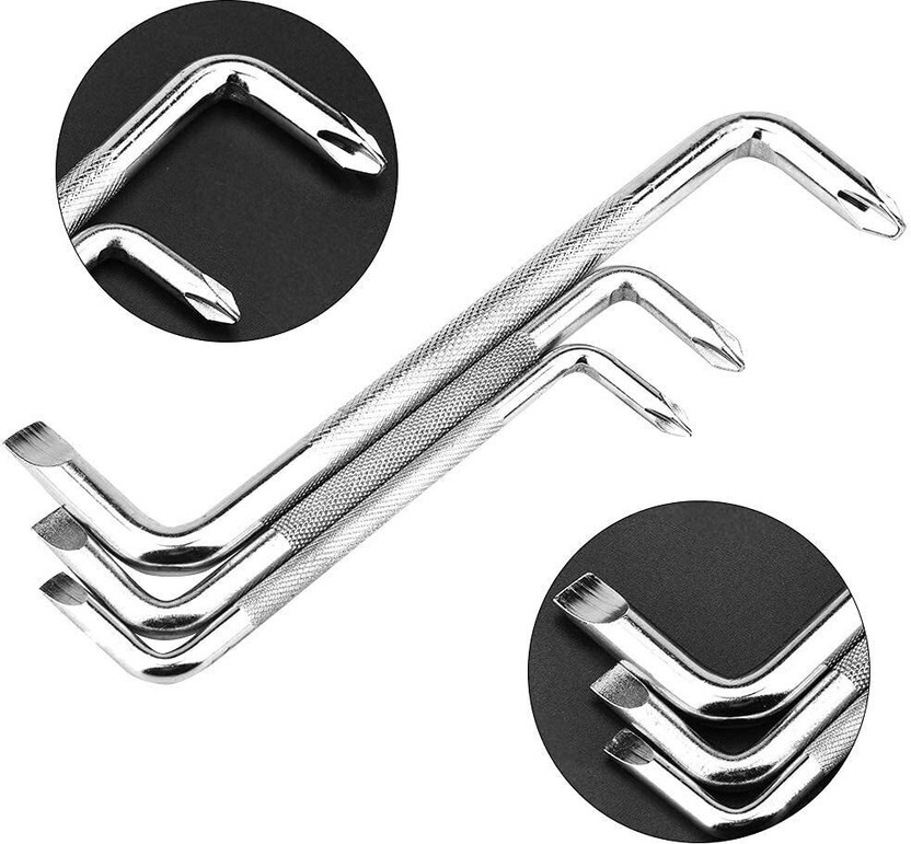 AASONS AASONS 3pc Z-Type Offset Screwdriver Set Double Ended 2in1 PH2 & SL Combination Screwdriver Set(Pack of 3)