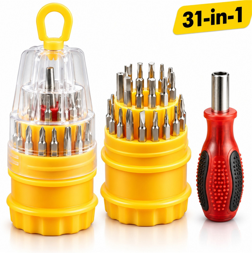 DeoDap DeoDap 31-in-1 Precision Screwdriver Set – Multi-Bit Repair Tool Kit with Case Combination Screwdriver Set(Pack of 31) - Flipkart Deal